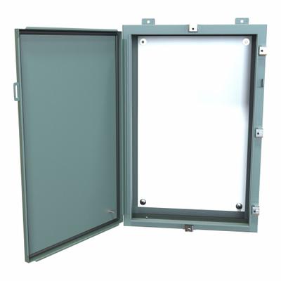 HAMMOND Electrical Enclosure: Steel, 30 in x 20 in x 6 in, NEMA 12/13/3R/4, w/Panel - Steel Washdown Enclosures