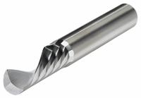 MICRO 100 Solid Router Bit: Spiral Downcut, 1 mm Cutter Dia, 5 mm LOC (MPN SFLM-010-10). Key specifications — attr1164582: SFLM; attr1164586: Composite.