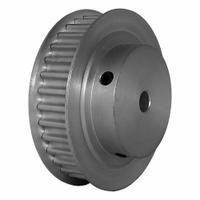 DAYTON Timing Pulley: Modified Curvilinear, Fixed, For GT Timing Belt Section, For 9 mm Belt Wd (MPN 34-5P09-6FA6). Key specifications — Brand: DAYTON; Finish: Clear Anodized; For Belt Series: Powerhouse®.