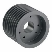 APPROVED VENDOR V-Belt Pulley: C110, 8 Groove, 11.4 in OD, Bushed Bore, F, For C/CX Belt Section (MPN 8C110F). Key specifications — Pulley Industry Number: C110; Pitch Diameter: 11 in (C); For Belt Section (broad, with similar types): C or CX.
