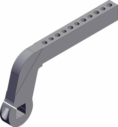 SMC Pneumatic Cylinder Clamp Arm: Mfr Part # CKZ-63A540P-X6013, Fits 63 mm Bore Dia - Accessories for Compact Power Clamp Cylinders
