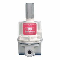 BELLOFRAM Compressed Air Regulator: Type 70, 960162000, 1/2 in NPT Female, Relieving, 0 psi to 2 psi. Key specifications — attr1284808: 960162000; attr1284810: Knob; attr1284819: Aluminum; attr1284840: Through-Panel Mount; attr1284851: Relieving; attr1284852: Nitrile.
