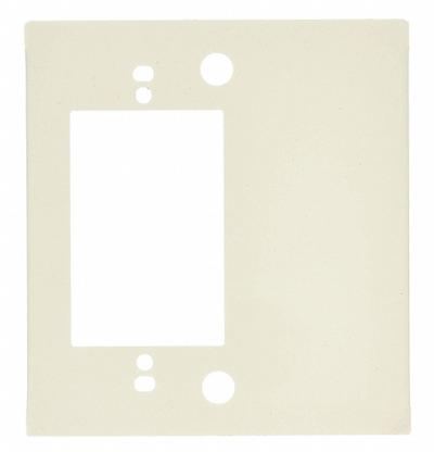 LEGRAND Device Plate: 4000, 1 3/4 in Ht, 4 3/4 in Raceway Wd, Steel, Ivory - Outlet Box Plates for Single-Channel Raceways