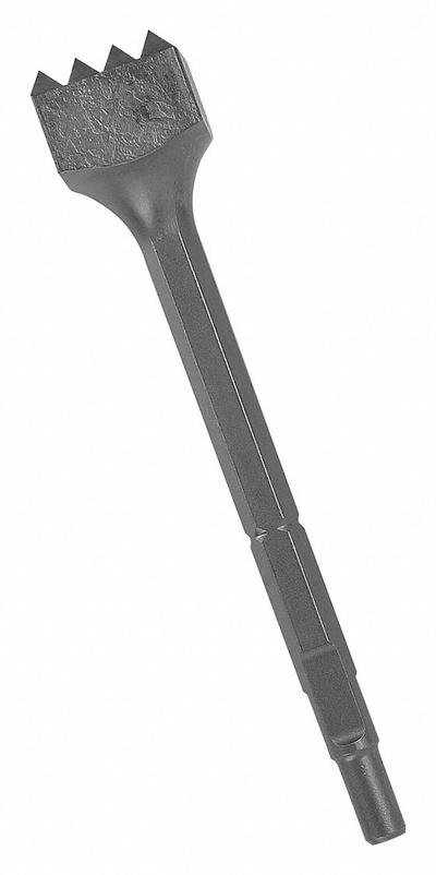 BOSCH Chisel for Spline Tool: 1 3/4 in Head Wd, 9 1/4 in Overall Lg - Chisel Bits for Spline Demolition & Rotary Hammer Tools
