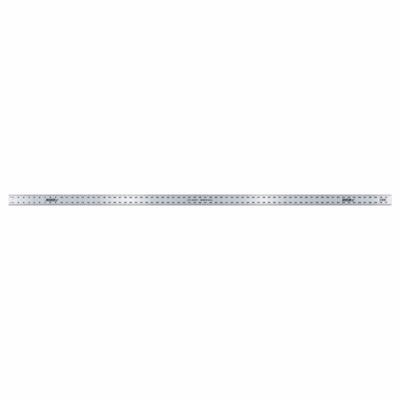 JOHNSON LEVEL Straight Edge: J72, 6 ft, 0.13 in Thick, 1/16 in, Anodized, Black, Semi-Flex - Aluminum Rulers