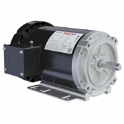 LEESON General Purpose Motors: C-Face/Universal Mount, Totally Enclosed Fan Cooled - Leeson Flex-In-1 3-Phase General Purpose AC Motors