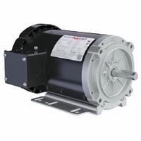 LEESON General Purpose Motors: C-Face/Universal Mount, Totally Enclosed Fan Cooled, 2 hp, 3,450 RPM (MPN 056T34F15673). Key specifications — Brand: LEESON; Nameplate Voltage @ 60 Hz: 208-230/460V AC; Full Load Current @ 60 Hz: 5.6-5.0/2.5 A; Nameplate RPM @ 60 Hz: 3,450 RPM; Motor Enclosure: TEFC.