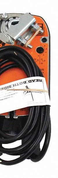 Actuator: Dampers, On/Off, Spring Return, 35 in-lb, 24V AC/DC, Hardwired, NEMA 2 / IP54 (MPN LF24-S). Key specifications — Manufacturer Part Number: LF24-S; Shaft Rotation: CW/CCW; Stroke Degree: 95°; Power Rating: 5W; Input Voltage: 24V AC/DC; Brand: BELIMO; For Use With Building Automation Systems: Building Automation System Compatible; Electrical Connection Type: Hardwired.