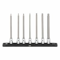 SK PROFESSIONAL TOOLS Socket Bit Set: 1 - 25 Pieces, 3/8 in Drive Size, 7 Pieces, Replaceable Insert (MPN 19751). Key specifications — attr1216280: Replaceable Insert; attr1216283: SK PROFESSIONAL TOOLS; attr1225718: 1/8 to 3/8; attr1227491: 3/8 in.