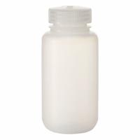 NALGENE Laboratory Bottle: PPCO, 250 mL, 8 fl oz, Closure Included, Natural, 43 mm, Polypropylene (MPN 2105-0008-72). Key specifications — Brand: NALGENE; Graduated: No; Body Color: Natural.