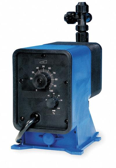 PULSATRON Chemical Metering Pump: Solenoid, 115V AC, 1/5 hp HP, GFPP Head, CSPE/PTFE Diaphragm - Compact Solenoid-Driven Diaphragm Metering Pumps