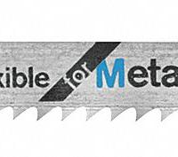 BOSCH Jigsaw Blade: 11/14, 3 1/8 in Blade Lg, Bi-Metal, Bi-Metal, U Shank, 1 Pieces, 5 PK (MPN U118BF). Key specifications — attr1097716: Thin Metal; attr1097715: Bi-Metal; attr1097719: 11/14; attr1097721: Bi-Metal; attr1097728: BOSCH.