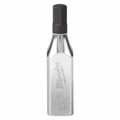 MILWAUKEE Socket: 1/4 in Drive Size, Hex Tip, 3/16 in Tip Size, 1 5/8 in Overall Lg - Hex Bit Sockets