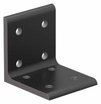 Inside Corner Bracket: Inside-Corner Bracket, 15 Series, 3 in x 2 13/16 in x 3 in, 8 Holes, Black (MPN 4304-BLACK). Key specifications — Material: Aluminum; Brand: 80/20; Finish: Anodized.