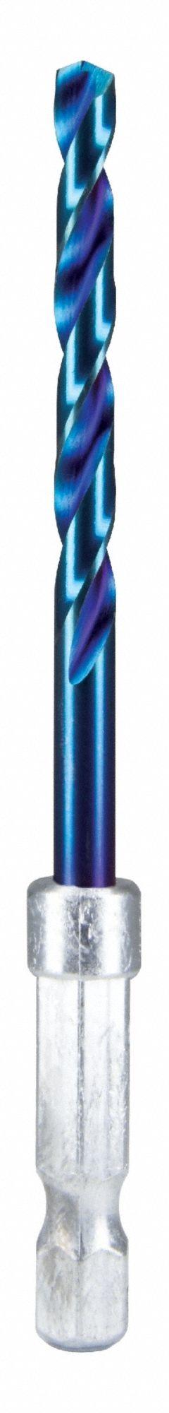 SPYDER Twist Drill Bit: 11/64", 137° Split Point, HSS, Impact Rated, Quick-Change Hex Shank (MPN 19007). Key specifications — attr1234973: Impact Rated; attr1234966: SPYDER; attr1234978: 0.1719.
