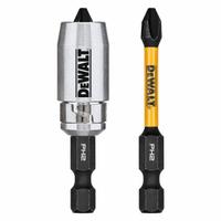 DEWALT Power Bit: Power Bit, PH2 Bit Industry Size, #2 Bit Size, Std, 2 1/4 in Overall Lg, Hex, 2 PK (MPN DWAF2PH2IR2S). Key specifications — attr1119695: DEWALT; attr1119703: S2 Steel; attr1119710: Standard; attr1119708: Hex; attr1202404: #2.