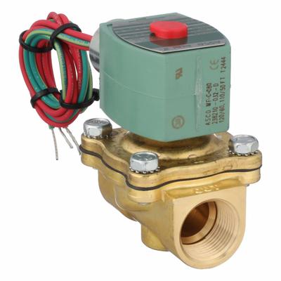 REDHAT Solenoid Valve: 2-Way, Normally Closed, 3/4 in Pipe Size, 110V AC/120V AC - 2-Way/2-Position, Normally Closed Solenoid Valves