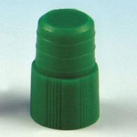 Cap: 12 mm Dia, Green, Polyethylene, Unlined, Colored (MPN 118139G). Key specifications — Clarity: Colored; Product Type: Plug Stopper; Septa Included: No; Vented: No; Brand: GLOBE SCIENTIFIC; Closure Color: Green; Closure Liner Material: Unlined.