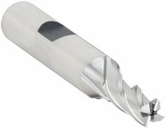 YG-1 Square End Mill: High Speed Steel, 4 Flute, 1/4" Mill Dia, 5/8" LOC, 2-7/16" OAL (MPN 04047)