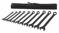 WESTWARD Combination Wrench Set: Alloy Steel, Black Oxide, 10 Tools, 15° Head Offset Angle, Offset (MPN 54DG09). Key specifications — attr309520: Black Oxide; attr309519: Alloy Steel; attr324929: WESTWARD; attr309512: Pouch; attr309522: No; attr309533: No.