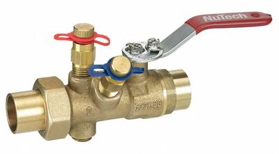 NUTECH Manual Balancing Valve: Manual, Sweat, 15 gpm – 50 gpm, 15 gpm Min. Flow Rate - Manual Balancing Valves