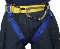 GEMTOR Rescue Harness: II, Nylon, 36 in Waist Size (Min), 50 in Waist Size (Max) (MPN 546NYCR-2A). Key specifications — Brand: GEMTOR; Standards: NFPA 1893; Hardware Material: Aluminum; Webbing Materials: Nylon; Back D-Ring: No; Class: II; Color: Yellow; Front D-Ring: No.