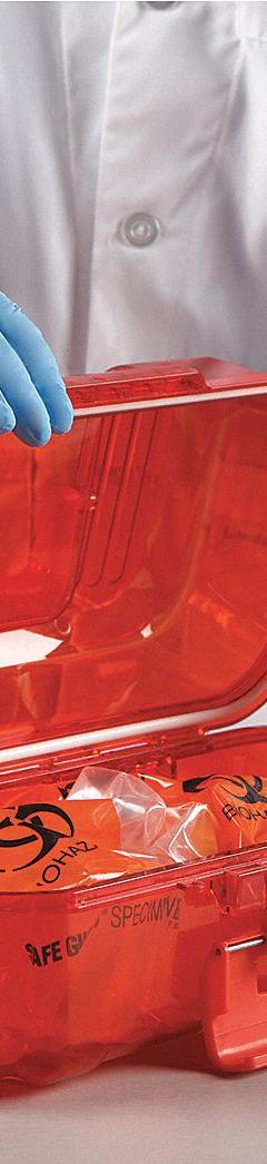 Utility Carrier: 15 in Overall Lg, 7 3/4 in Overall Wd, 6 1/4 in Overall Ht, Polycarbonate, Red (MPN 120077). Key specifications — Material: Polycarbonate; Brand: HEATHROW SCIENTIFIC; Product Type: Transport Box; For Use With: Duraporter® Sealed Specimen or Sample Transport Box/Tote.