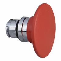SCHNEIDER Mushroom Head Push Button: Red, 22 mm Mounting Size, Metallic, Momentary (MPN ZB4BR4). Key specifications — Brand: SCHNEIDER; Action: Momentary; Series: XB4; Push Button Material Type: Metallic.