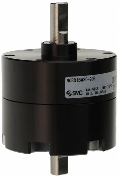 SMC Rotary Air Actuator: Single Vane Actuator, 90° Rotation Angle, 8.6 in-lb Output Torque - Vane-Style Rotary Actuators