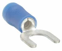 GRAINGER Fork Terminals: Blue, Vinyl, 1/4 in Stud Size, 16 AWG – 14 AWG Wire Range, Std Fork, 600 V (MPN 24C931). Key specifications — Barrel Style: Insulation Grip; Manufacturer Part Number: 24C931; Brand: GRAINGER.