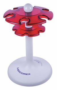 WHEATON Pipette Stand: Plastic, 8 11/16 in Overall Ht, Rotates 360°, Most Brands of Pipettes (MPN W870160). Key specifications — Color: Red; Compatible Product Type: Most Brands of Pipettes; Features: Rotates 360°; Product Type: Pipette Stand; Brand: WHEATON; Material: Plastic.