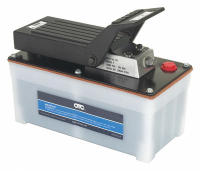 OTC Hydraulic Pump: 10,000 psi Max. Op Pressure, 98 cu in Reservoir Capacity - Low-flow Air-Operated Hydraulic Pump Units