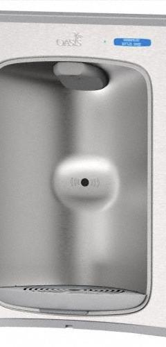 OASIS Bottle Filling Station: Sensor, 16 in Ht, 16 1/4 in Wd, Stainless Steel, Silver (MPN PWEBF STN). Key specifications — Compatible Product Type: OASIS PG8AC; Brand: OASIS; Includes: Wall Mounting Brackets.