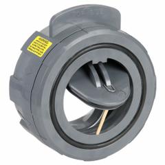 HAYWARD Wafer Check Valve: Swing, Inline Valve Body, 2 in Pipe Size, Wafer, PVC, For Water Media (MPN WCV1200ES). Key specifications — Brand: HAYWARD; Disc Material: PVC.