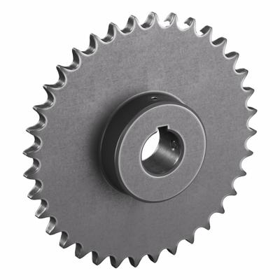 TRITAN Roller Chain Sprocket: 80, For 1 in Chain Pitch, 2 in Bore Dia, 36 Teeth - Size 80 Fixed-Bore Roller Chain Sprockets