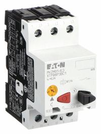 EATON Manual Motor Protector: Non-Reversing, 3 Poles, 6.3 A, Thermal Protection, Push Button (MPN XTPB6P3BC1). Key specifications — Maximum Voltage Rating: 600V AC; Brand: EATON; Thermal Units Required: None (Starter Includes Integrated Thermal Units); Frame Size (Width): 45mm (B Frame).