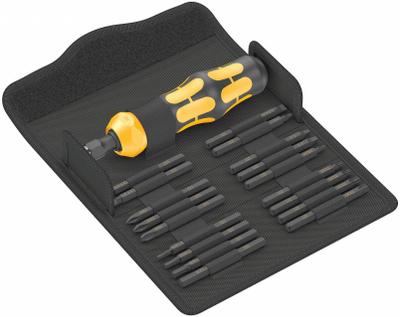 WERA Multi-Bit Screwdriver: Kraftform Kompakt, 10 or Less Tips, 19 Pieces, 18 Bits - Hand Impact Demolition Multi-Bit Screwdriver Kits