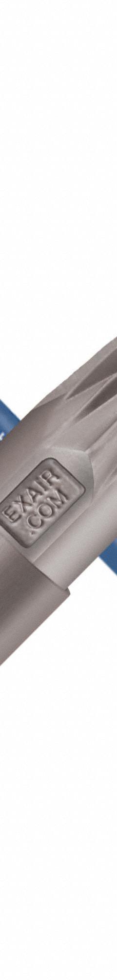 EXAIR Blow Off Station: 14 scfm Air Consumption, Forceful, 250 psi Air Pressure, 24 in Hose Lg (MPN 1100-9224). Key specifications — attr1341131: EXAIR; attr1341162: Air Nozzle; attr1341142: 1/4" Super Air Nozzle in Zinc/Aluminum w/ 24" Stay Set Hose; attr1341129: Forceful.