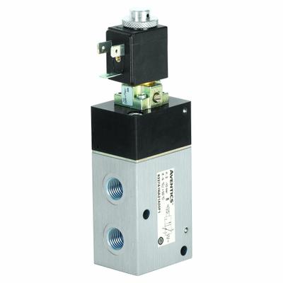 AVENTICS Solenoid Air Control Valve: Three-Way / Two-Position, Female 1/4 in NPT - Aventics Inline Poppet Valves