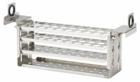 Tube Rack: 3 in Overall Wd, 4 1/2 in Overall Ht, 13 in Overall Lg, Stainless Steel, Silver (MPN 510-675). Key specifications — Material: Stainless Steel; Color: Silver; Product Type: Test Tube Rack; Total Holding Capacity: (30) Wells; Brand: POLYSCIENCE.