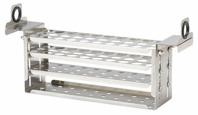 POLYSCIENCE Tube Rack: 3 in Overall Wd, 4 1/2 in Overall Ht, 13 in Overall Lg, Stainless Steel - Lab Storage Racks