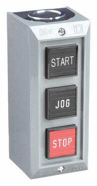 SQUARE D Control Station: (3) Push Buttons, 0 Pilot Lights, 2NO/3NC, Start/Jog/Stop, (3) Momentary (MPN 9001BG316). Key specifications — attr1022946: Start/Jog/Stop; attr1022956: Red; attr211290: SQUARE D; attr1042017: Indoor Use Only; attr1089900: (3) Push Buttons.