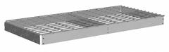 TENNSCO Shelf: 48 in x 24 in, 2,250 lb Load Capacity, Steel, 5 ga Decking, Gray, Shelf (MPN ZLES-4824W). Key specifications — Decking Material: Steel; Includes: (4) Angle Beams; Decking Finish: Zinc Plated; Shelf Configuration: Single Straight; Color: Gray; Frame Material: Steel; Brand: TENNSCO; Frame Finish: Zinc Plated.