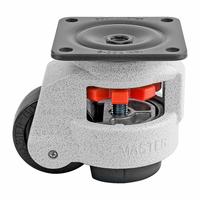 FOOT MASTER Plate Caster: Nylon Tread, 63 mm Wheel Dia, 103 mm Mounting Ht, 1,213 lb Load Capacity (MPN GD-80-F-NYN). Key specifications — Brand: FOOT MASTER; Frame Color: White.