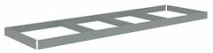 TENNSCO Shelf: 84 in x 18 in, 1,500 lb Load Capacity, Gray, Shelf (MPN ZLES-8418). Key specifications — Includes: (4) Beams; Shelf Configuration: Single Straight; Color: Gray; Frame Material: Steel; Brand: TENNSCO; Frame Finish: Zinc Plated; Product Type: Shelf.