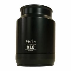 VISION ENGINEERING Mantos PIXO/ERGO 10X Objective Lens: 10X PIXO/ERGO Objective, 54 mm (MPN MTO010). Key specifications — Brand: VISION ENGINEERING; Compatible with Manufacturer Model Number: MPH001, MPH003, MRH001, MRH002; Compatible with Product Type: Fixed Stereo Microscopes; Optical Magnification: 10X PIXO/ERGO Objective; Product Type: Objective Lens; Working Distance: 54 mm.