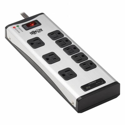TRIPP LITE Outlet Strip: 8 Outlets, 8 ft Cord Lg, 2,100 J Rated Energy, 15 A Current - Industrial Surge Protectors