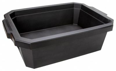 GLOBE SCIENTIFIC Ice Bucket with Lid: 9 L Capacity, Rectangular, Polyurethane Foam, Black - Ice Buckets & Pans