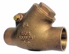 MILWAUKEE VALVE Swing Y Check Valve: Swing, Y-Style Valve Body, 1 1/2 in Pipe Size, Sweat x Sweat (MPN 1509Y 1-1/2"). Key specifications — Brand: MILWAUKEE VALVE.