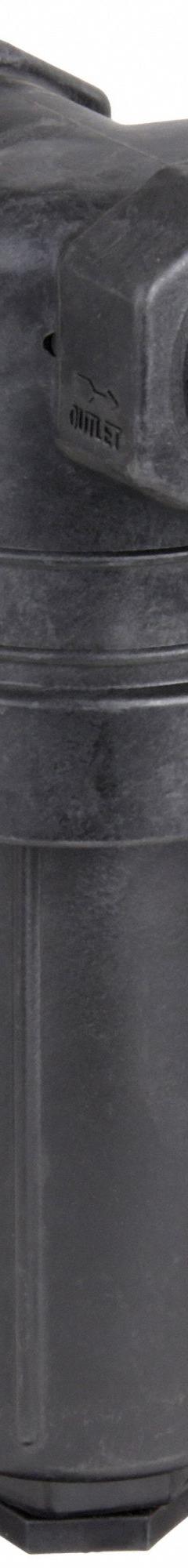 BANJO Inline Strainer: Polypropylene, 1 1/4 in, NPT, Mesh, 0.0234 in Screen Size, 11 1/2 in Ht, EPDM (MPN LST125-30). Key specifications — Screen Material: 316 Stainless Steel; Bowl Color: Black; Material: Polypropylene; Brand: BANJO; Seal Material: EPDM; Color: Red.